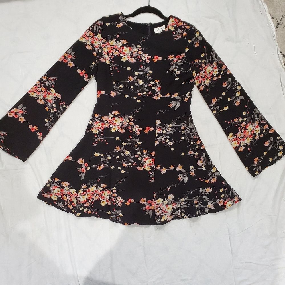 Long sleeve floral dress